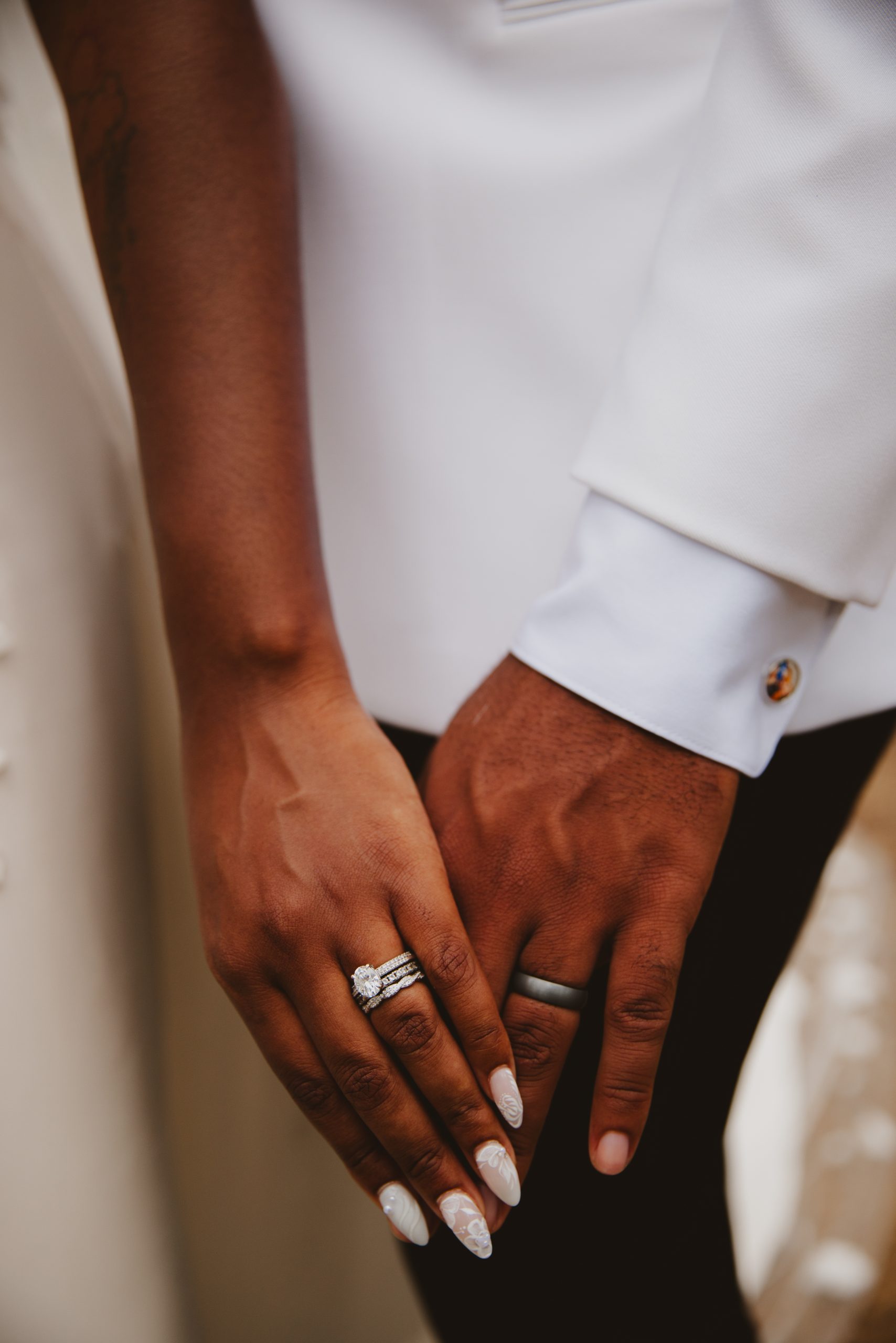 Charleston Wedding Photographer captures up close ring shots at a wedding at Eden at Gracefield.